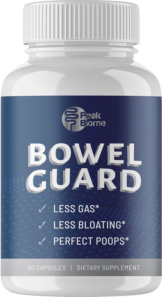 Bowel Guard - Integratori di enzime attivi basati sulle piante con probiotici - Aiuti di digestione probiotici - Bloating and Gas - Fornitura di 30 giorni - Paleo - Keto - 60 Ct