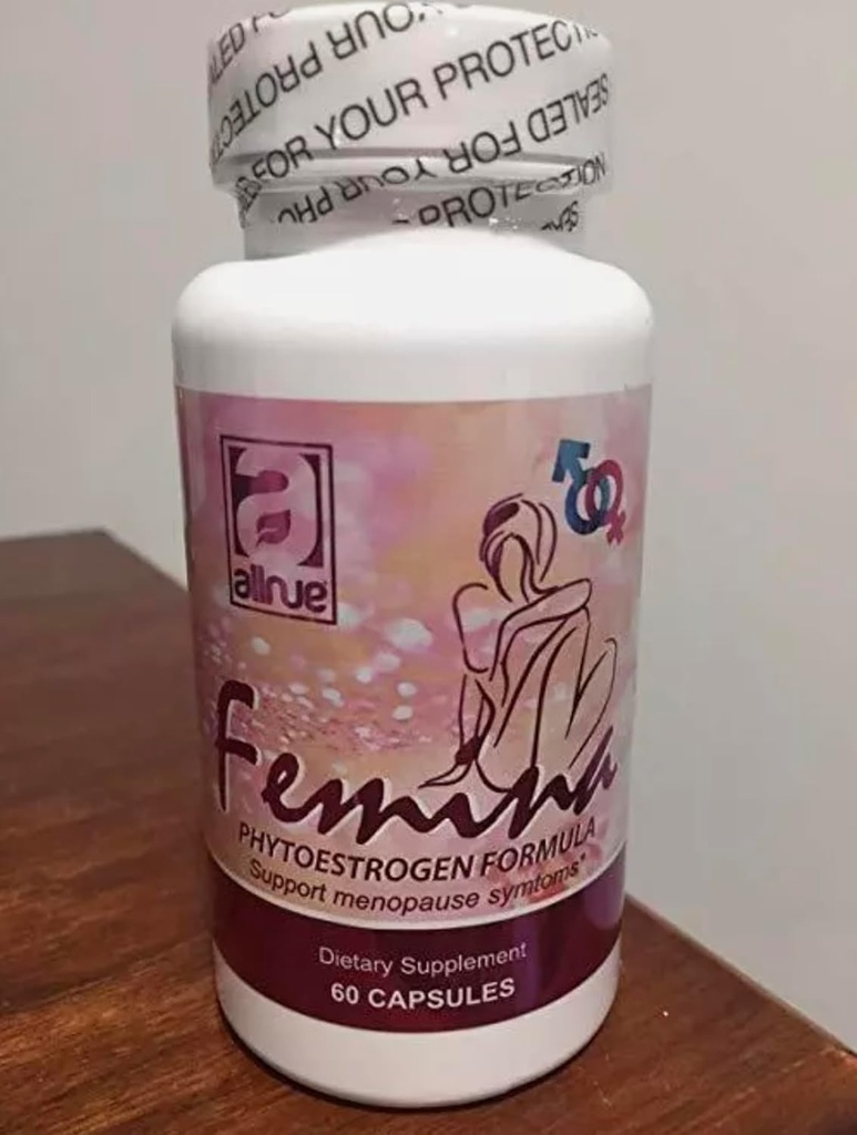 Femina phytoestrogen Formula Support Menopause symptons menopausia 60 capsule 1 mese di trattamento