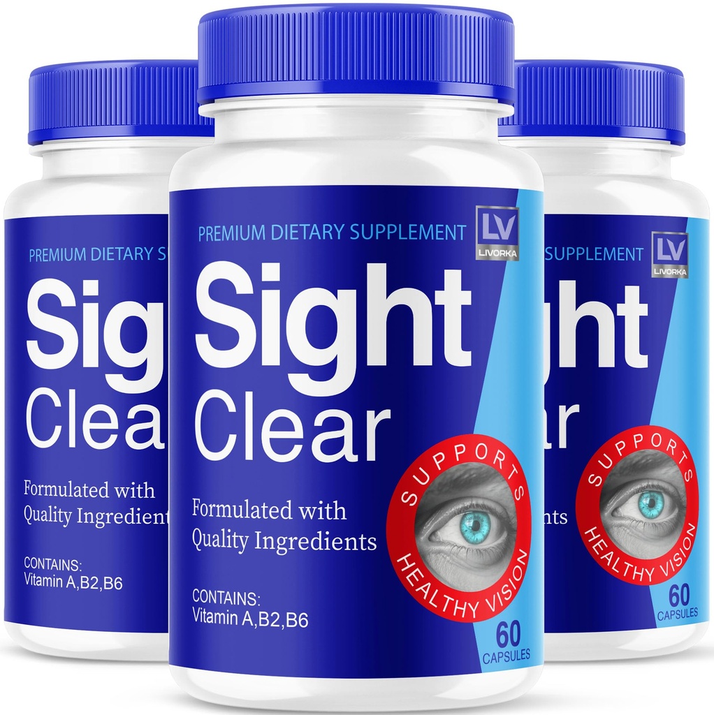 LIVORKA Sight Clear 20/20 Vision Support Supplemento per occhi - 3 mesi di fornitura - Confezione da 3