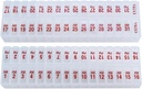 Twice-a-Day Pill Box Planner Set - AM & PM Medication Organizer per 31 giorni! Set Contiene 2 organizzatori per un mese. (Clear - 31 giorni AM/PM -1 Pack)