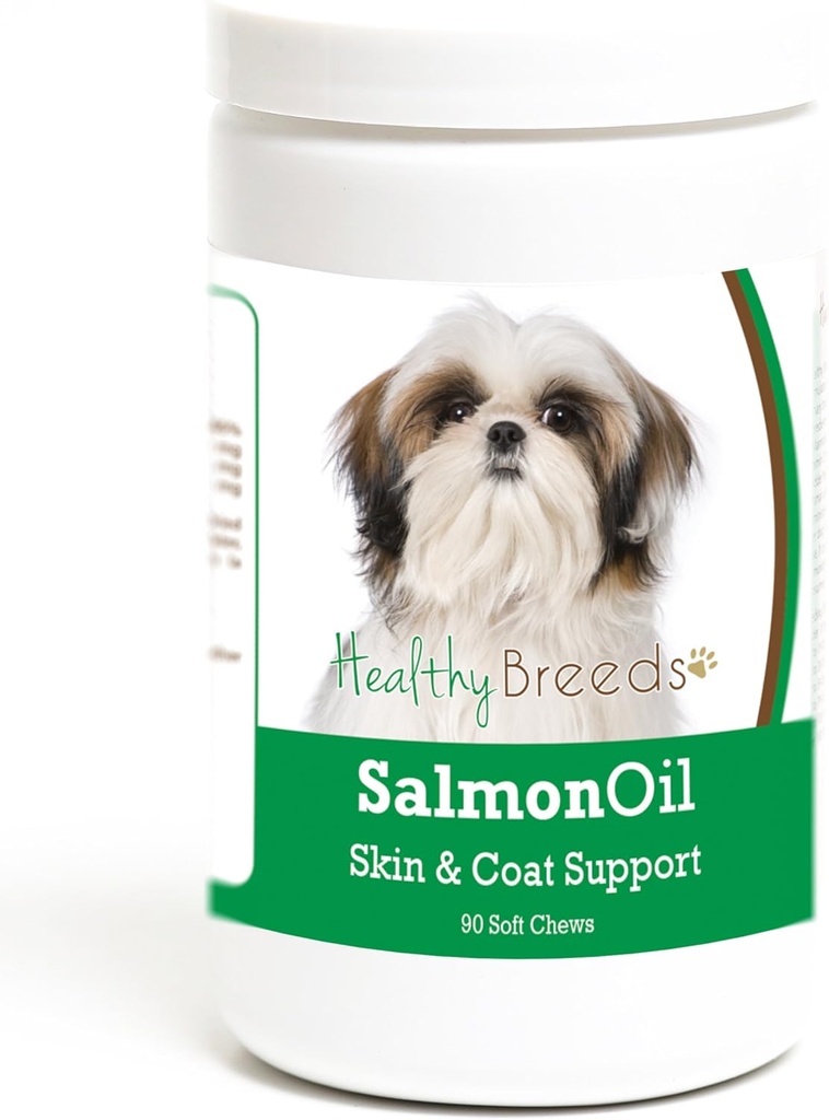Allevamenti sani Shih Tzu Salmon olio Soft Chews 90 Conte