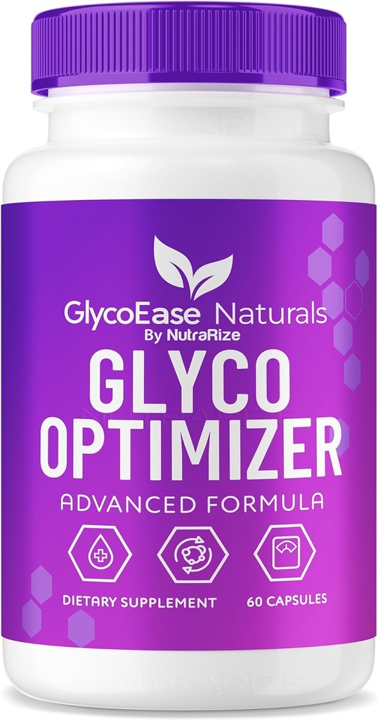 GlycoEase Glyco Optimizer - Pillole GlycoEase, Integratore Dietetico All-Natural, Supporto Avanzato di Formula Glycogen, Glycoeas Naturals, Glyco Ease Recensioni (60 capsule)