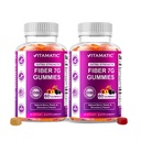 Vitamatic Prebiotici Fibre per Adulti – 2 Confezione (Totale 120 Gummies) 7g Fibra per Serve | Extra Forza | Zucchero Zero Aggiunto | Pectin-Based | Salute Digestiva & Supporto Regolarità