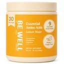 Be Well by Kelly Essential Aminoacidi Lemon Powder Supplement Plant-Based (10.2oz) BCAA 9 EAA