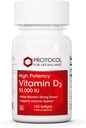 PROTOCOLLO PER LA VITA BALANCE Vitamina D3 10.000 UI - Sostegno Immune Salute Bones e denti - 120 Softgels