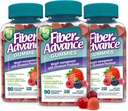 Fiber Advance Weight Management Gummies | Fibra a base di piante al 100% per il benessere digestivo e la salute del fegato | cromo picolinato per il supporto di gestione del peso (3-Pack)