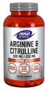 NOW Nutrizione sportiva, Arginina & Citrullina 500 mg/250 mg, Aminoacidi, 240 capsule di veg