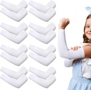 Eurzom 8 coppie Eczema manica per bambini manica elastica braccio morbido e non danneggia la pelle UV Protezione
