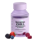 Lemme Chill Stress Relief Gummiess con 300mg KSM-66 Ashwagandha, Lemon Balm, Passionflower & Goji per sostenere il relax, sana Cortisol & Sonno - senza glutine, non OGM, bacche miste (60 Conte)