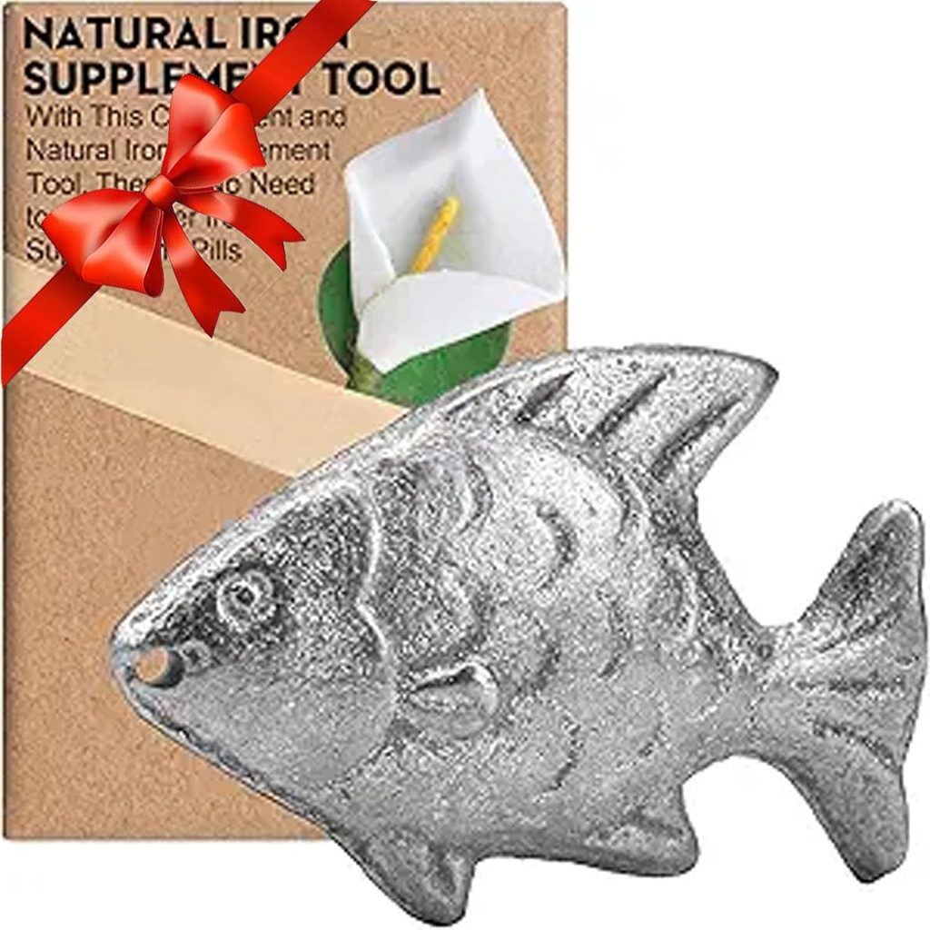 Strumento di cottura del pesce di ferro per aggiungere il supplemento di ferro originale a cibo e acqua, strumento di supplemento di ferro per i vegetariani di carenza di ferro, le donne incinte e i bambini