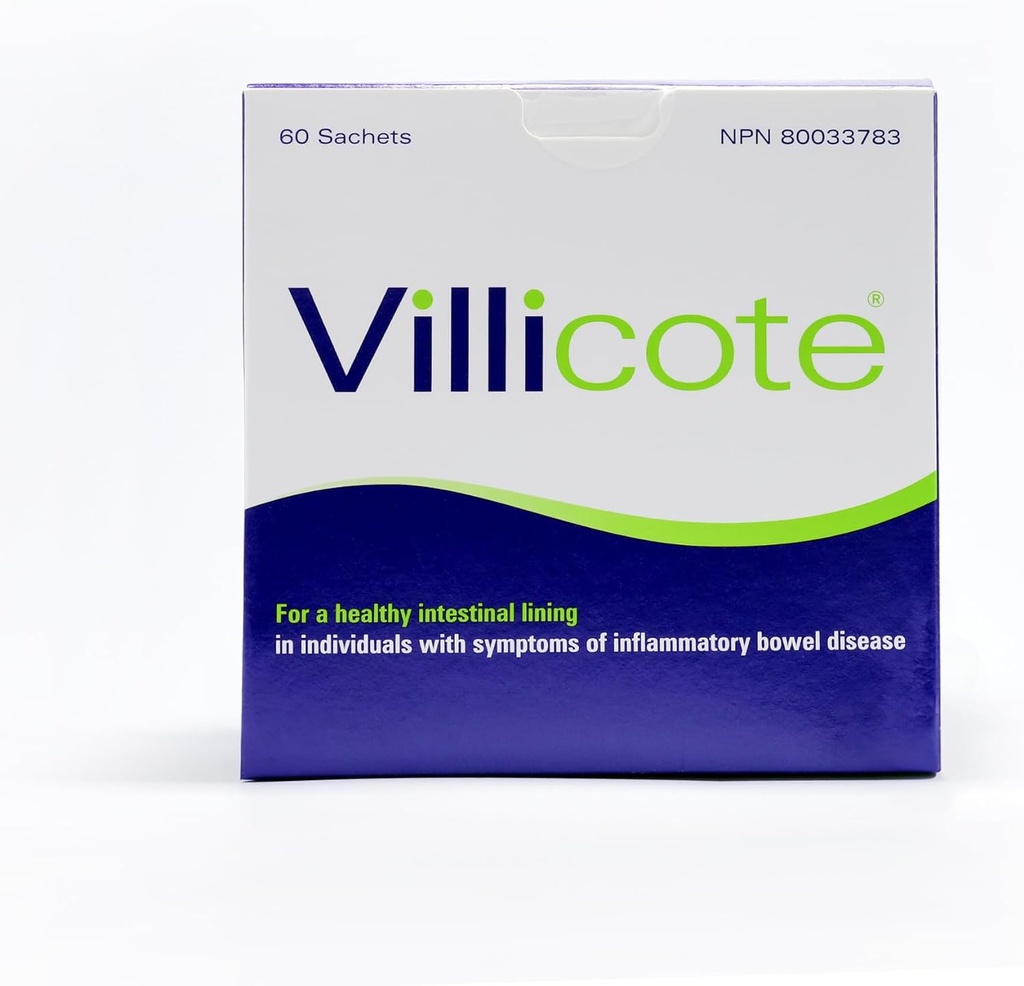 Wellesley Therapeutics Villicote, Ripristini Gut Health, Digestive Comfort, Non OGM, Senza glutine, Dairy-Free, Prebiotics, 120g, 60 bustine