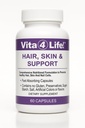 Vita4Life!® Biotin 2000mcg + MSM Vitamine per la crescita dei capelli per le donne e gli uomini | Supplemento di supporto per capelli, pelle e unghie con vitamina A, E, Zinco | Capsule ad assorbimento rapido, 60 conte, 30 giorni di alimentazione