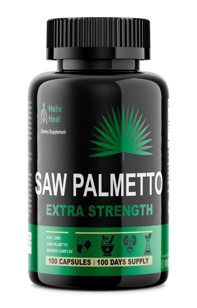 Sega Palmetto per gli uomini - Integratori di salute della prostata per la salute degli uomini - Blocco DHT naturale, 500mg trattamenti di ricrescita dei capelli ad alta resistenza - 100 capsule 3 mesi di fornitura