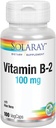 SOLARAY Vitamina B-2 Riboflavin 100 mg con Aloe Vera | Metabolismo energetico sano, pelle, capelli e chiodi | 100 CT