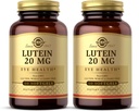 Solgar Lutein 20 mg, 60 Softgels (Pack of 2) - Supporta la salute degli occhi - Aiuta a filtrare la luce blu - Contiene FloraGLO Lutein - Non OGM, Gluten Free, Dairy Free - 120 Total Servings