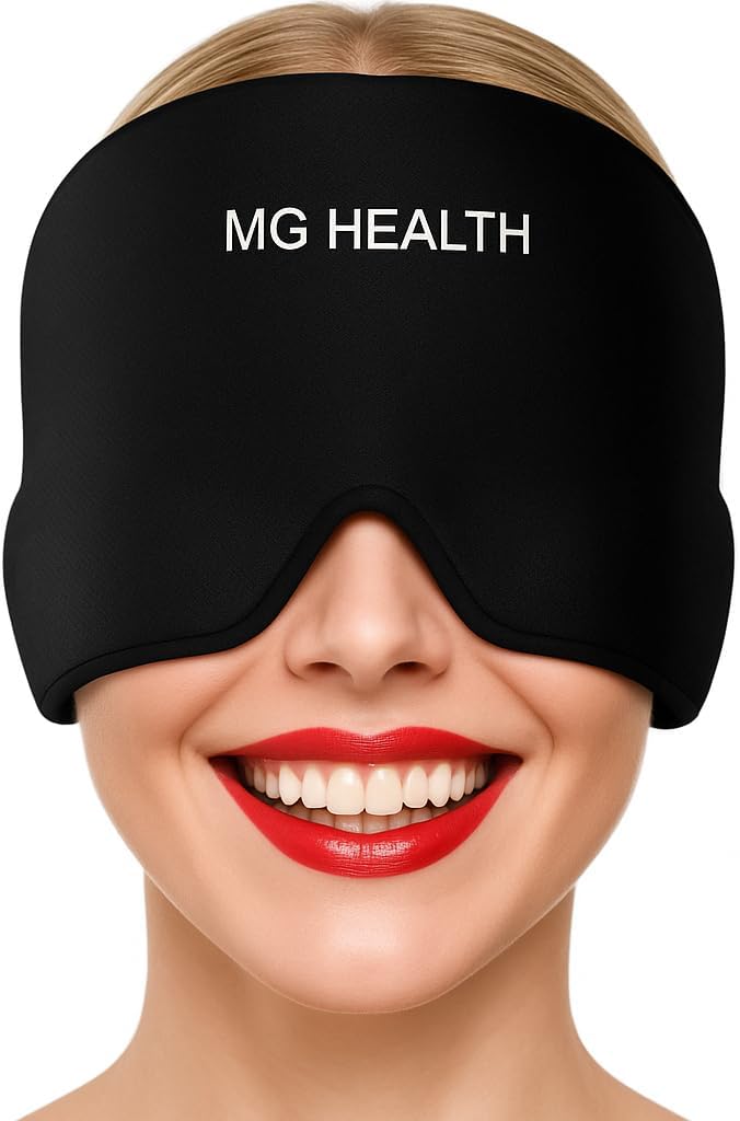 Migraine Relief Cap – Cappello Ice Pack con Gel di Raffreddamento per Headaches, Tension, Stress e Hangover
