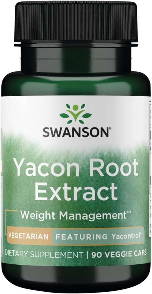 Estratto di radice di Yacon di Swanson 4:1 100 milligrammi 90 capsule di veg