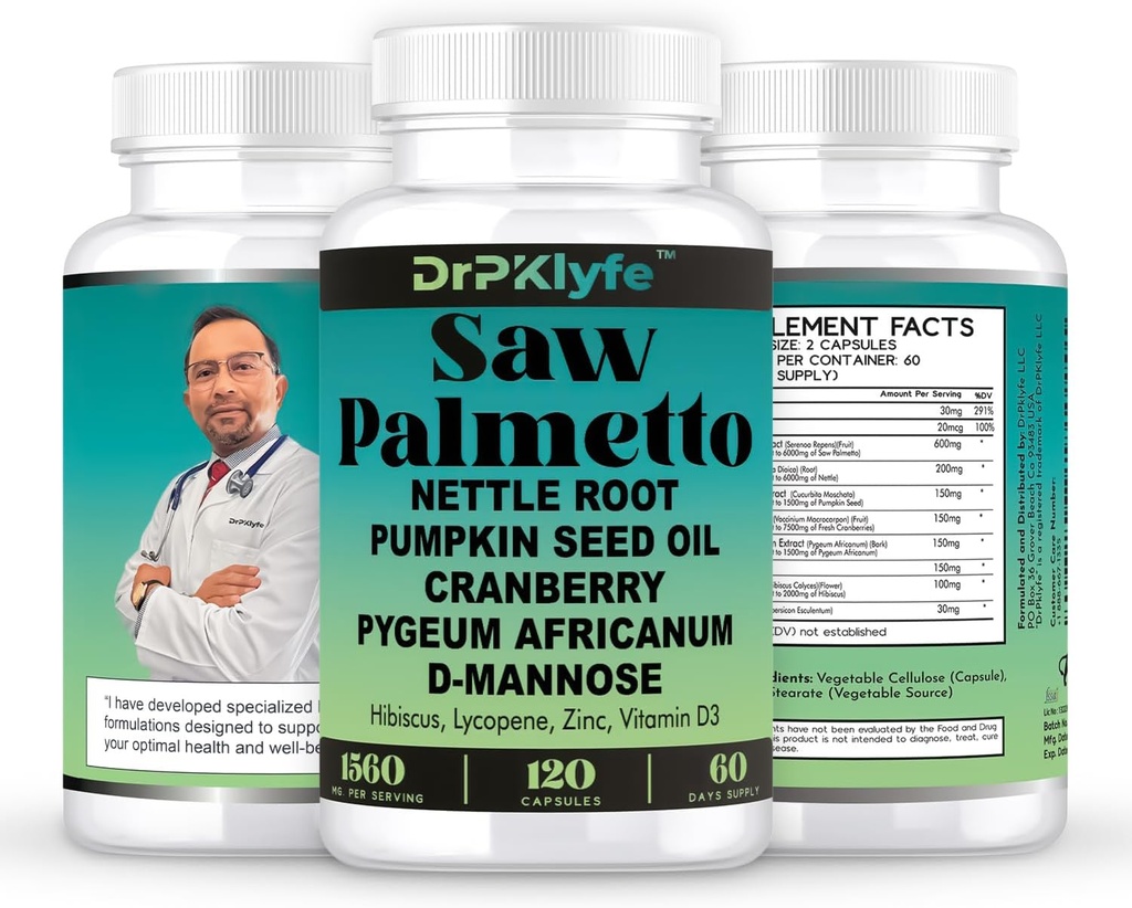 Olio di semi di zucca e la crescita dei capelli supplemento con Palmetto di sega per le donne, Blocco DHT per gli uomini, PCOS salute della prostata, Pygeum, Lycopene, salute degli uomini
