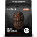 Polvere proteica vegana, 31g Protein, 5g Creatina, 5g BCAA, Probiotici, Elettroliti, Pre allenamento, Carburo basso, Zucchero Libero & Dairy Free, Proteine di Cioccolato Basato sulle piante, 28 porzioni