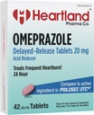 | Omeprazole 20mg | Medicina del sollievo da bruciore di stomaco | Compresse di riduzione dell'acido di rilascio ritardato | Compresse antecide per il riflusso acido | 42 Conte | 5-Pack