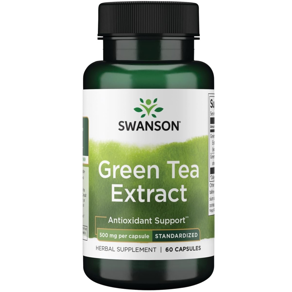 Estratto di tè verde Swanson 500 mg 60 capsule