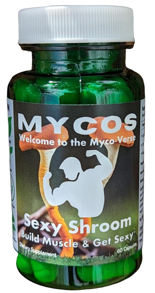 Mycos Shrooms, Sexy Shroom, Migliora l'azionamento sessuale e le prestazioni fisiche, Integratore di funghi con l'estrazione mirata,