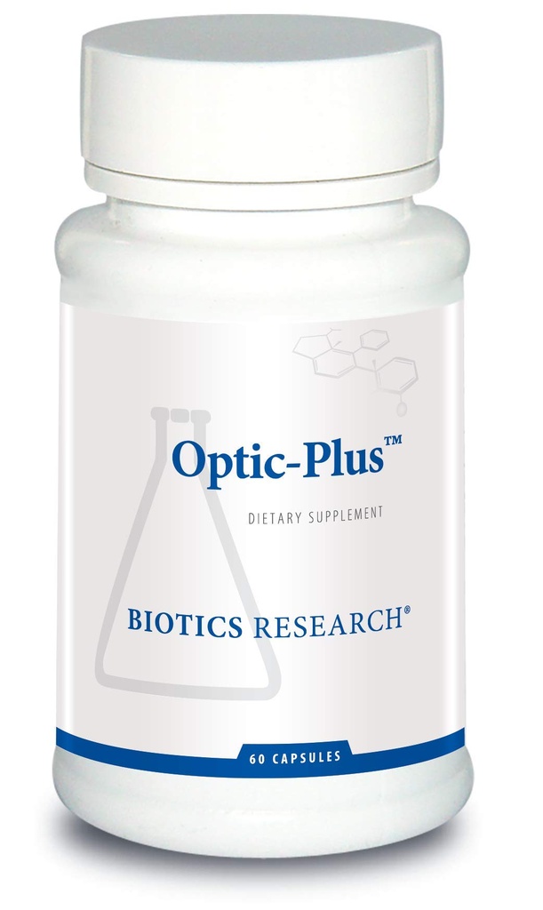 Biotics Research Optic Plus Eye Vitamin & Mineral Support Supplemento con Lutein e Zeaxanthin, tessuto retina sano e Vision 60 capsule