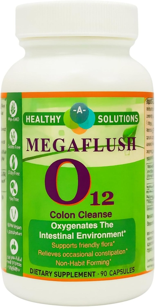 Mega Flush 07 - Supplemento naturale per colon sano - Pulite del colon - 90 tappi di verdure