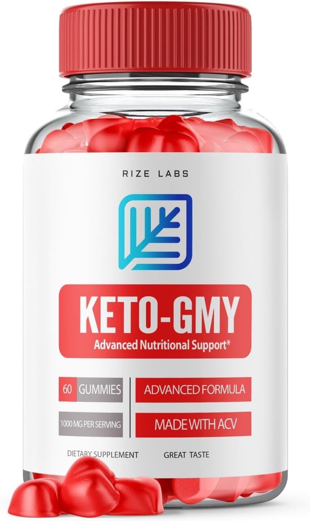 rize labs - Keto-GMY Gummies per la perdita di peso, Advanced Nutritional Support Gummies, aiuta a ridurre il grasso della pancia, Vegan (60 Gummies)