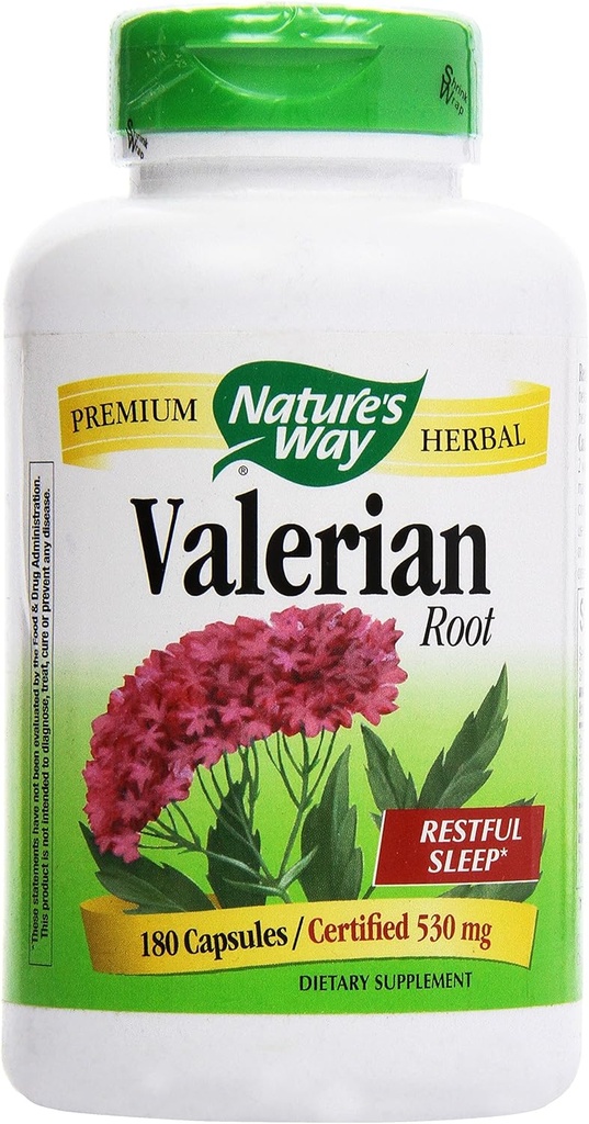 Nature's Way Valerian Root, (Gelatin) Capsule 180 ea