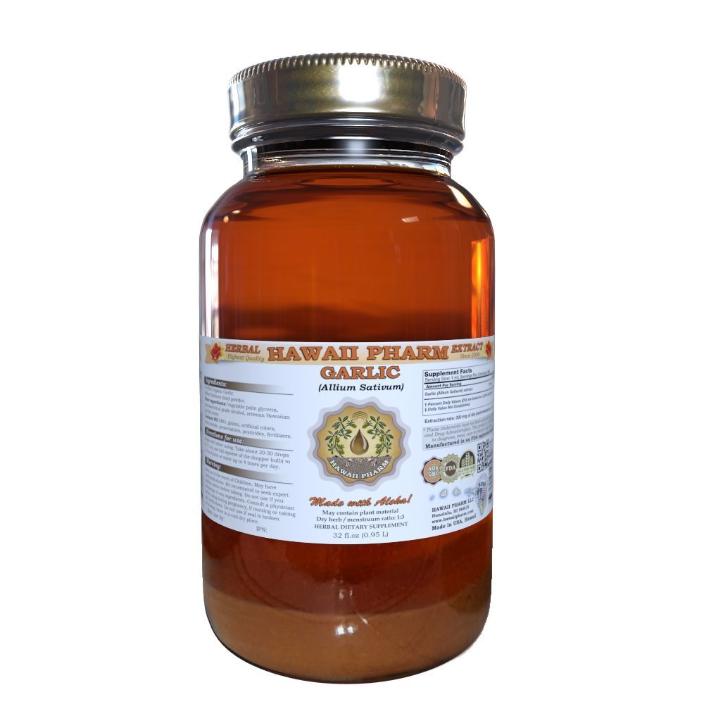 Hawaii Pharm Aglio (Allium sativum) Estratto liquido 32 Oz