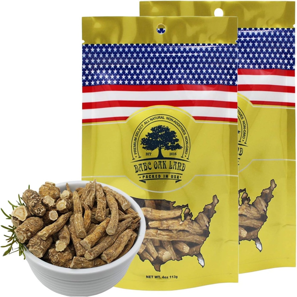 American Ginseng Slices dal Wisconsin (Ginseng Root Wisconsin Cresciuto! La maggior parte della gente lo usa per fare il tè di Ginseng! Buon per la salute! (American Ginsengs Large Branch, 2 confezioni da 8 once)