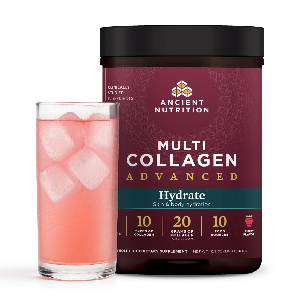 Antica Nutrizione Avanzata Multi Collagen Protein Powder Hydrate, Bacca Mista, 30 Serve