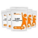 BulkSupplements.com 5-HTP Polvere - 5-Hydroxytryptophan, 5 HTP Supplement - 5-HTP 200mg, Mood Support Supplement - Gluten Free, 200mg per Serving, 5kg (11 lbs) (Pack of 5)