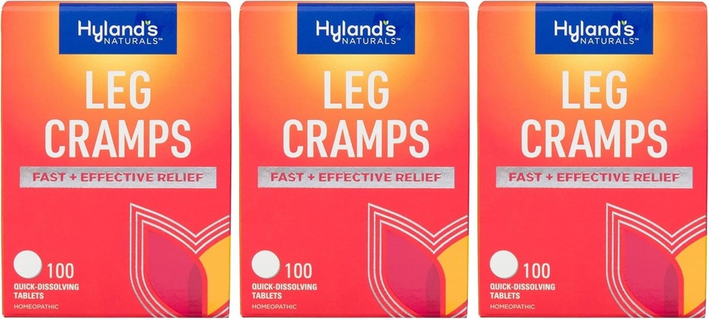Gambe di Hyland, Rilievo di Gamba, Calf, Cavalli di Charley, e Crampe di Piede, 100 Tavolini Rapidi Risolventi 3-Pack (300 Totale)