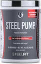 SteelFit Steel Pump | Advanced Pre Workout Powder & Nitric Oxide Supplement | Watermelon Lemonade, 30 Servings | per Muscle Building & Recovery | Realizzato con Peak ATP, Ashwagandha, & Electrolytes