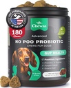 Coprophagia Deterrent - No Poo Chews for Dogs - Probiotici per la salute digestiva con enzimi - Canine Stool Eating Deterrent - Digestivo, Dental, Gut & Immune Health Treats - Nessun Poop Eating