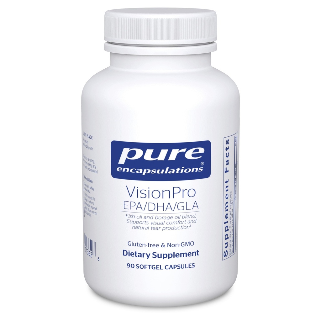 VisionPro EPA/DHA/GLA | Supporta la produzione e la conservazione di Eye Moisture* | 90 Softgel Capsules