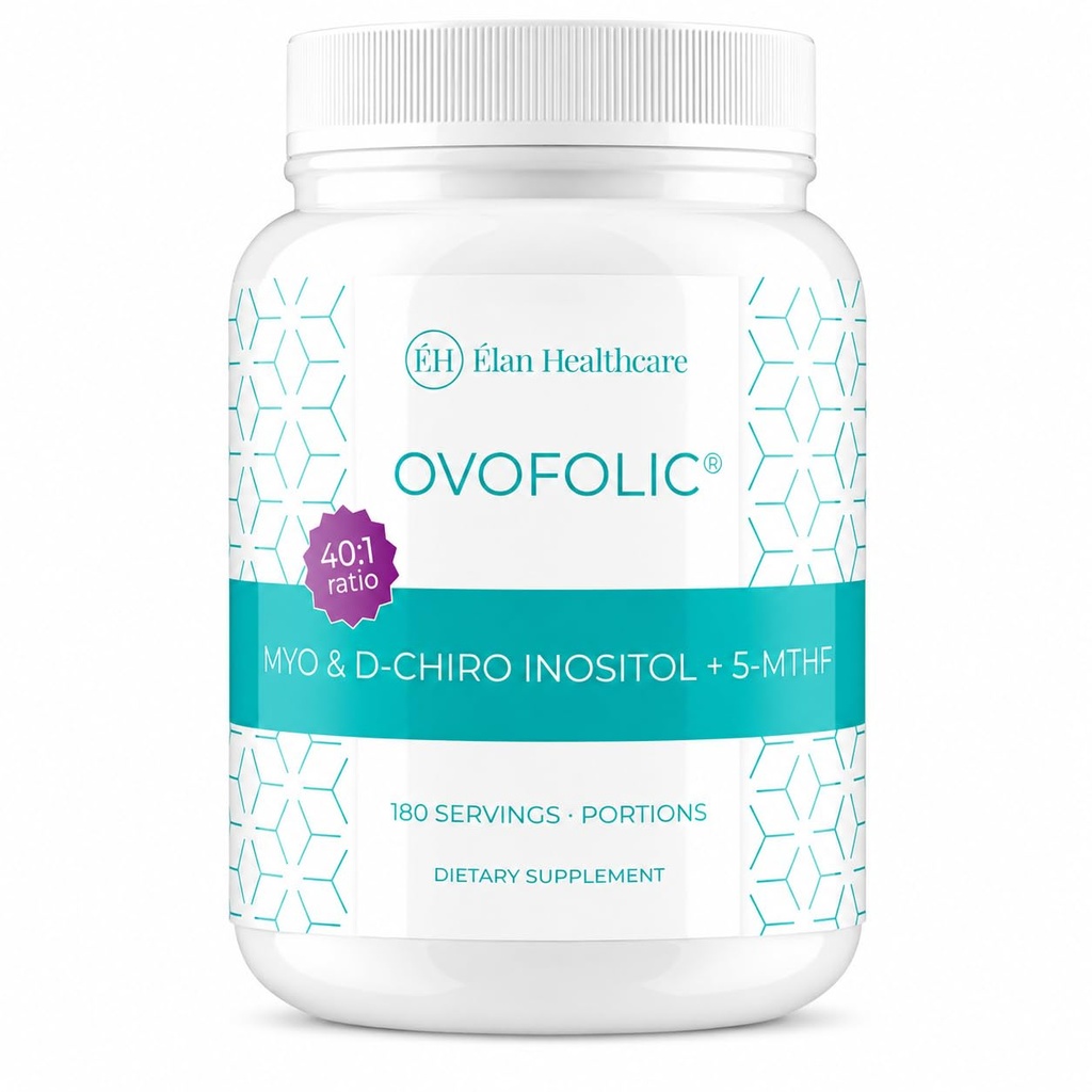 Integratore di inositolo - Myo-Inositol e D-Chiro Inositol Plus Folate attivo - Rapporto ideale 40:1 - Equilibrio di ormone (180 Serve, 387g Jar)