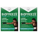 Pain Relief Patches, Artrite Pain Reliver, Knee & Lower Back Pain Relief Patch, Sorrisore del muscolo, Rilievo del dolore del collo, 2 Pack (5 Biofreeze Menthol Patches)
