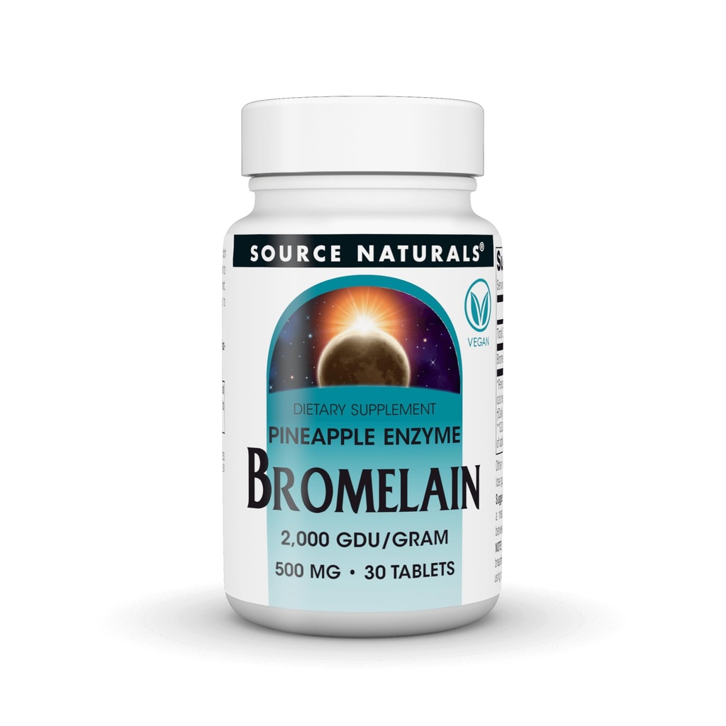 Fonte Naturals, Inc. Bromelain 500mg 2000GDU 30 Tablet