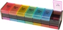 Extra grande organizzatore settimanale di pillole,GrnPeak Jumbo 7-Day Vitamin Organizer 2 volte al giorno per tenere il farmaco,Cod olio epatico e integratori