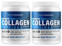 Le proteine idrolizzate della polvere dei peptidi del collagene sono proteine vitali per le unghie dei capelli della pelle e la salute comune, Keto, Paleo Friendly, Non OGM, Gluten Free, 45 Servings, 2 Contenitori