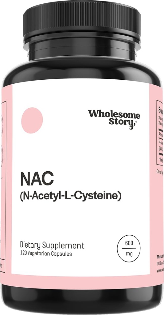 Intero Story NAC Supplemento N Acetyl Cysteine 600 mg | Liver, Lung & Fertility Support | 120 capsule | 120 alimentazione