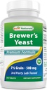 Best Naturals, Brewers Yeast, 7-1/2 Grains with Vitamin B1, Vitamina B2, 1000 mg 240 Compresse (240 Conte (Pacchetto di 1))