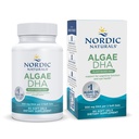 Nordic Naturals Algae DHA - 60 Gel Morbidi - 500 mg Omega-3 DHA - Olio di alghe vegano certificato - DHA a base vegetale - Cervello, Supporto di sistema per occhi e nervosi - Non-GMO - 30 Serve