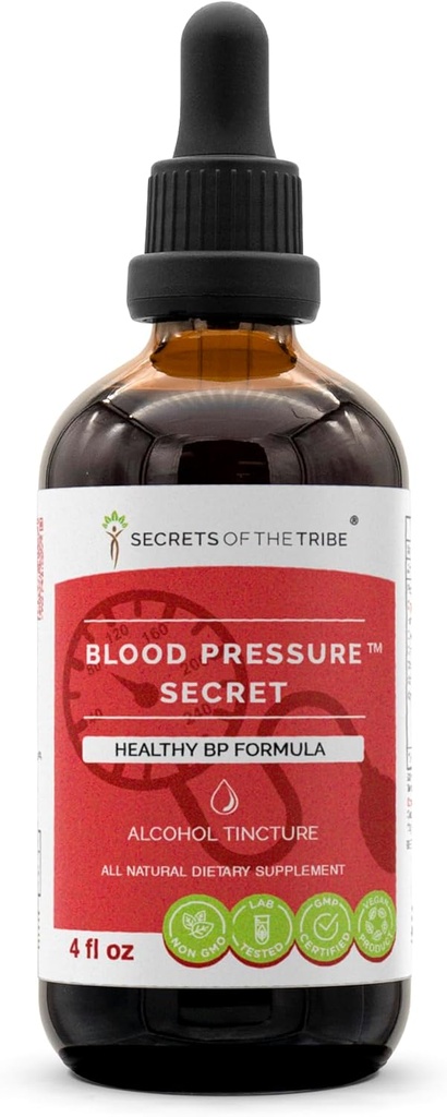 Estratto di alcool segreto di pressione sanguigna, gocce di erbe ad alta potenza, tintura fatta da erba madre (Leonurus Cardiaca), pepe di Cayenne (Capsicum annuum) 4 oz