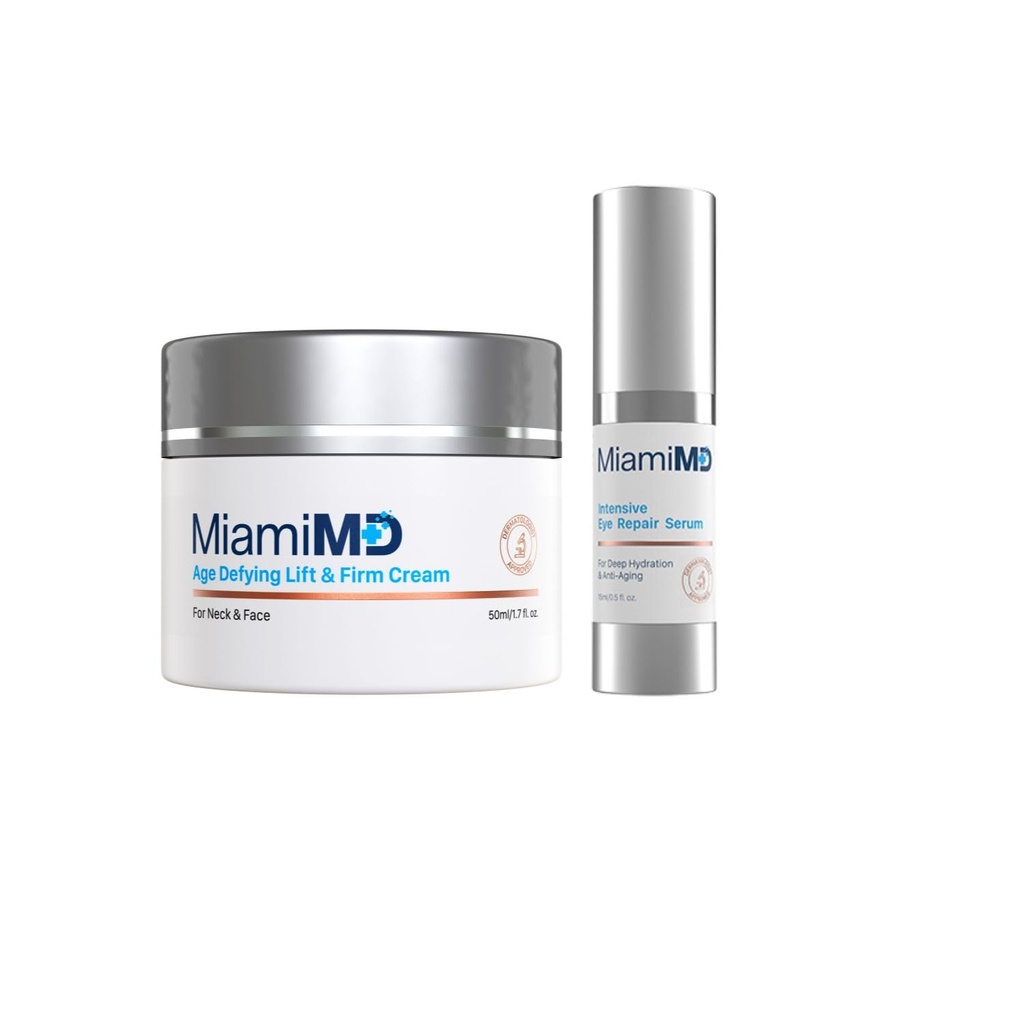 Età-defying Lift & Firm Cream - Crema Anti invecchiamento e cutanea per tutti i tipi di pelle e siero degli occhi (15ml) Sotto il trattamento degli occhi per i cerchi scuri, Piedi di Crow & Eye Bags - Siero degli occhi per tutti i tipi di pelle - D
