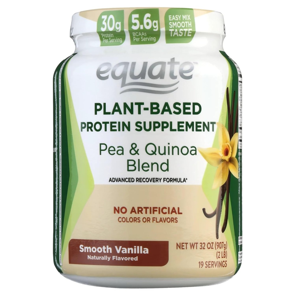 Naisian Equate Nuovo integratore proteico vegetale,Smooth Vanilla 2 Lbs