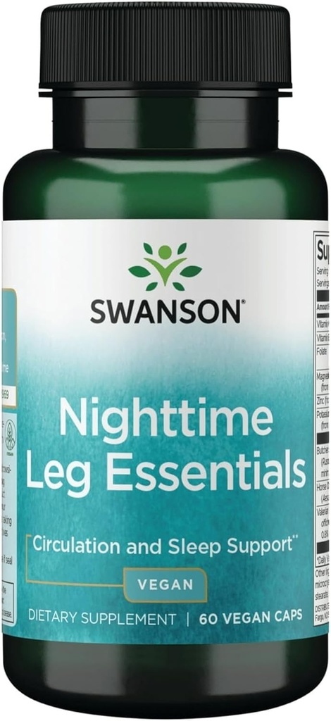 Swanson Nighttime Leg Essentials 60 capsule di veg